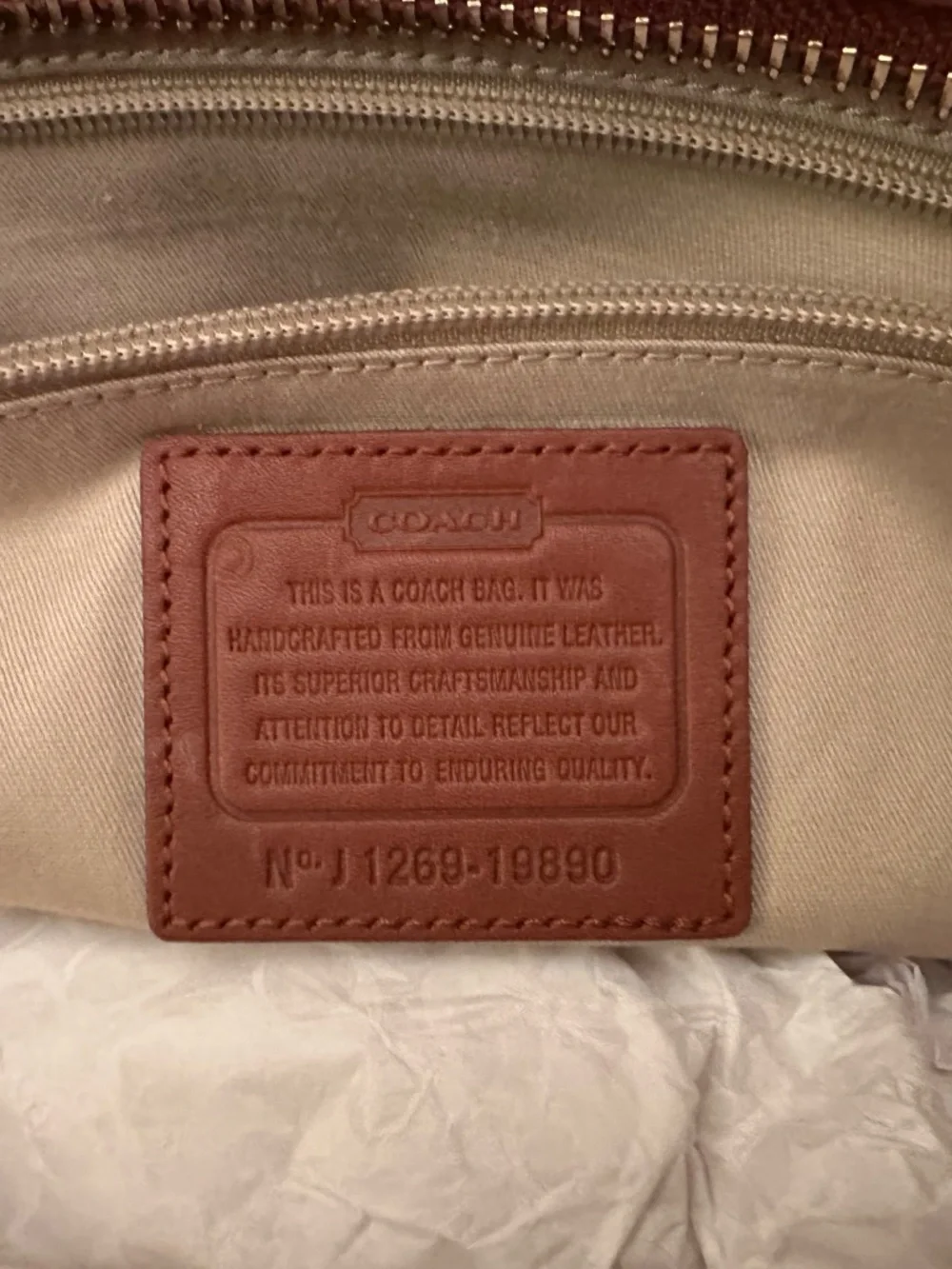 Coach Legacy Candace Carryall 19890 Cognac EUC MSRP $398 - Picture 10 of 11